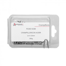 Crampillon acier Ø2,4 x 23 mm - 250gr