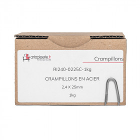 Crampillon acier Ø2,4 x 25 mm - 1kg