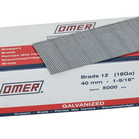 Boite de 5000 finettes clous OMER brads 12 - 40mm