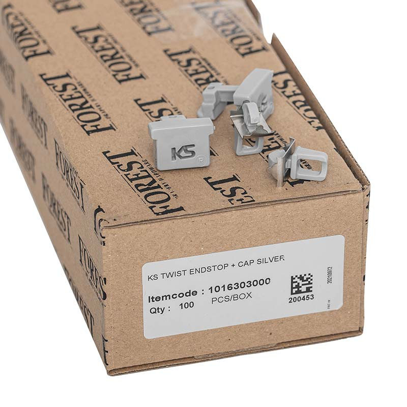 Lot De 15 Butées De Rideau Intermédiaires Et Butées Fin De Course - Blanc, Pour Rails à Rouleaux Min. 16mm Largeur 6mm Hauteur