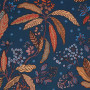 Tissu fleuri Bibi bleu lac Thevenon