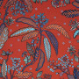 Tissu fleuri Bibi rouge tomette Thevenon