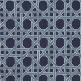 Jacquard Cannage Californien indigo Thevenon