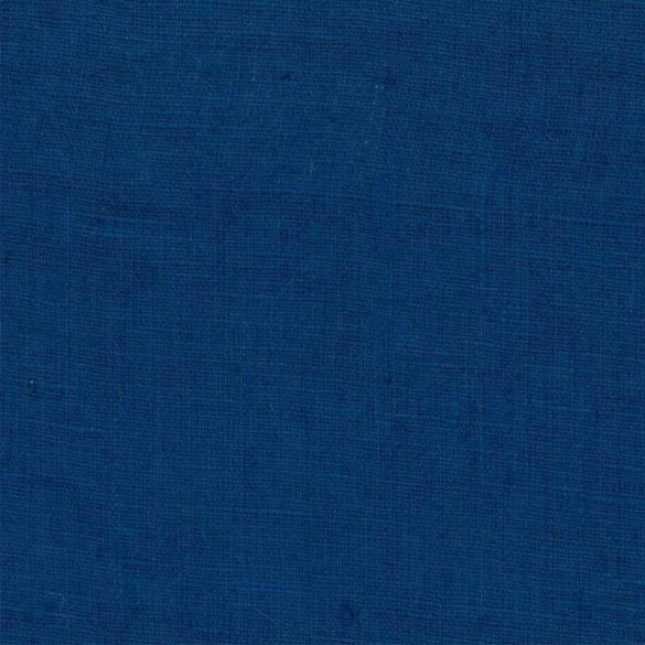 Toile Lin Lavé bleu pétrole Thevenon