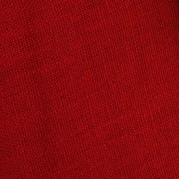 Toile Lin Lavé rouge Thevenon