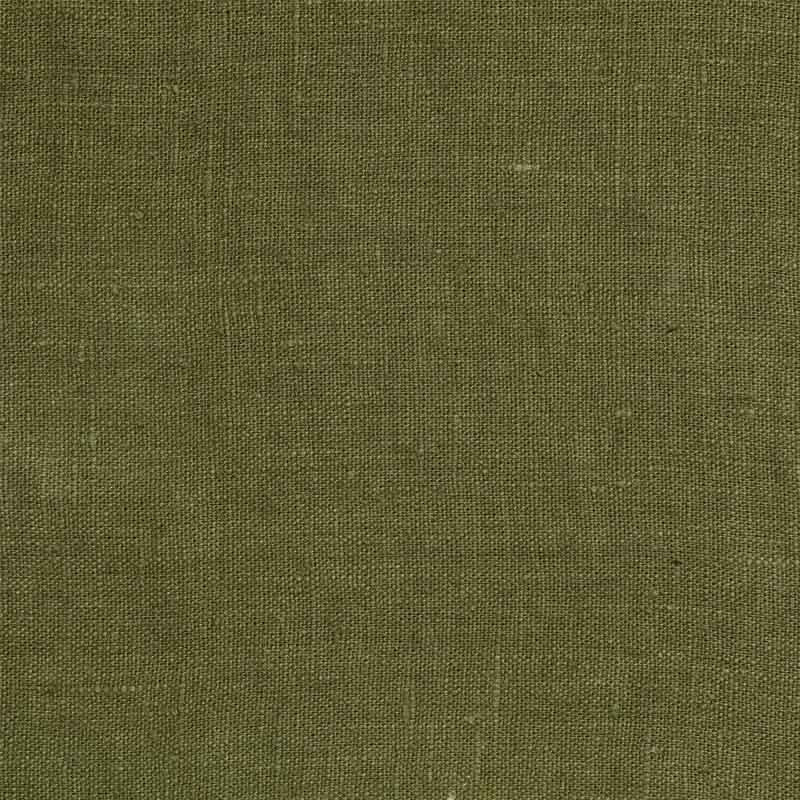 Toile Lin Lavé vert kaki Thevenon | Artapisserie.fr