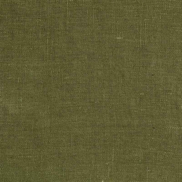Toile Lin Lavé vert kaki Thevenon