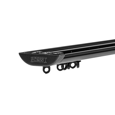 Rail rideau DS XL noir sur mesure avec accessoires Forest de 30 cm à 190 cm