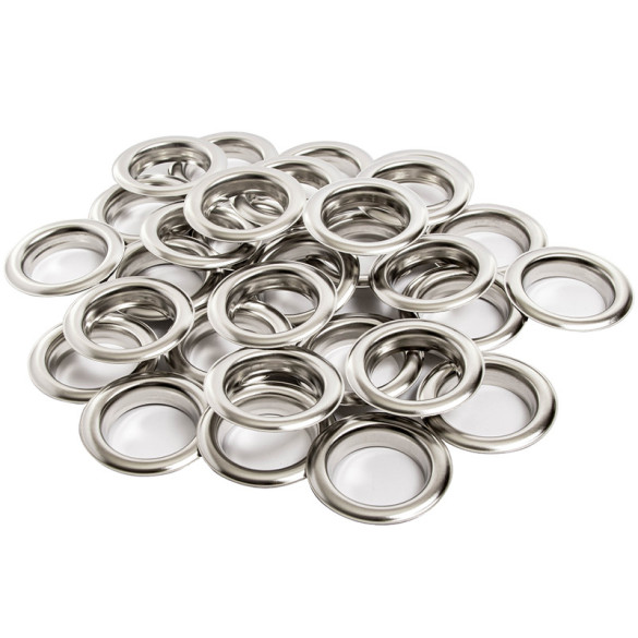 Oeillets rideaux à sertir Nickel Brillant Ø40 mm