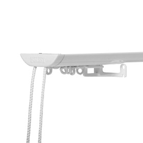 Rail rideau DS XL à corde blanc sur mesure Forest de 30 cm à 190 cm