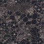 Tissu fleuri Suzie noir Thevenon