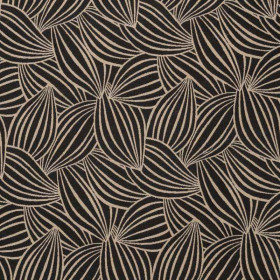 Jacquard Cacao ficelle noir Thevenon