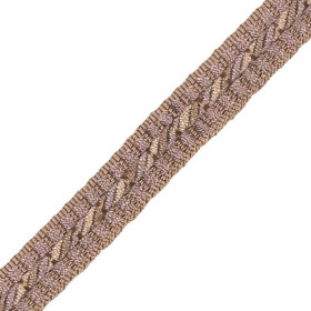 Galon cordonnet 12 mm marron glacé 5931-016 PIDF