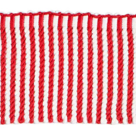 Frange torse 8 cm écume et framboise 7653-107 PIDF