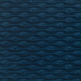 Tissu velours texturé Liujo bleu ocean Froca