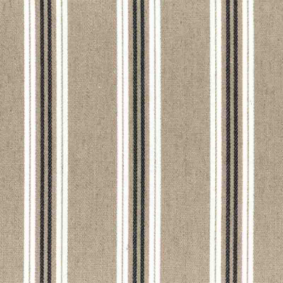 Tissu rayé Lagos beige Casamance