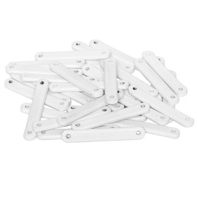 50 barrettes de lestage pour rideaux blanc 25 g