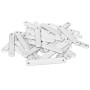 50 barrettes de lestage pour rideaux blanc 50 g