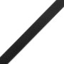 Bande auto agrippante autocollante 20 mm noir partie velours - Rouleau de 25 mètres