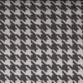 Tissu pied de poule Robin gris Froca