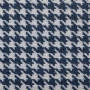 Tissu pied de poule Robin bleu atlantique Froca