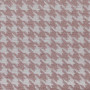 Tissu pied de poule Robin rose Froca