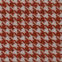 Tissu pied de poule Robin orange Froca