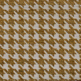 Tissu pied de poule Robin jaune Froca