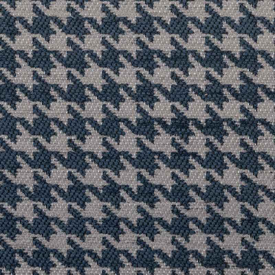 Tissu pied de poule Robin bleu nocturne Froca