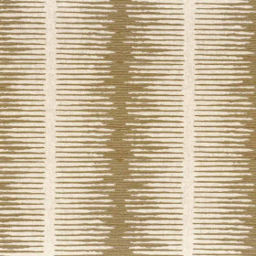 Tissu brodé à rayures Particule ocre Camengo