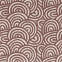 Tissu géométrique Géode marsala Camengo