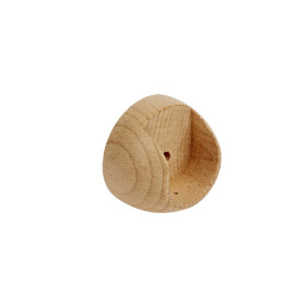 Support naissance bois ø35mm naturel verni, lot de 2