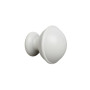 Embout anglais bois Ø28 mm blanc, lot de 2