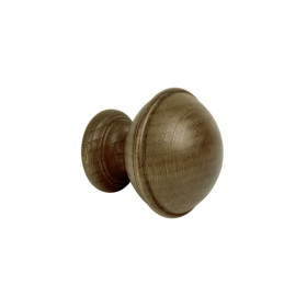 Embout anglais bois Ø28 mm teinte chêne, lot de 2