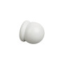 Embout rustique bois Ø20 mm blanc, lot de 2