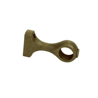 Support lorgnon mur et plafond ø20mm bois teinte chêne 70mm, lot de 2