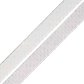 Velcro autocollant PS30 blanc - velours et accrocheur champignon - 25mm x 1m