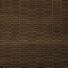 Jacquard géométrique Zanzibar noir bronze écru Thevenon