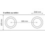 Bande à oeillets pour rideaux Ø40 mm acier - rouleau de 20 mètres