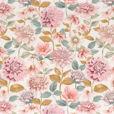 Tissu fleuri Antoinette poudre Camengo