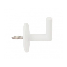 Gond blanc mat 30 mm, lot de 2