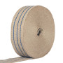 Sangle jute à rayures bleues 60 mm - 25 mètres