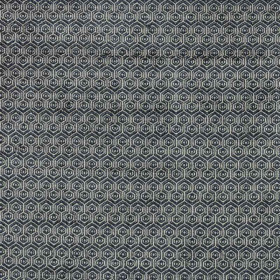 Jacquard Jardin Anglais marine gris Thevenon