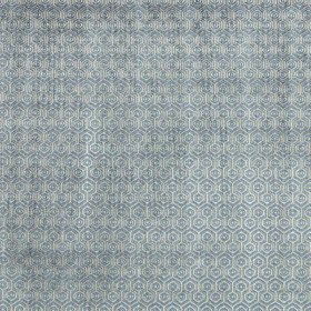 Jacquard Jardin Anglais bleu gris Thevenon