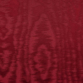 Taffetas tissu Moire rouge Thevenon