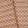 Tissu damier non feu Alchimia melone Casal