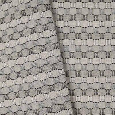 Tissu damier non feu Alchimia grigio topo Casal