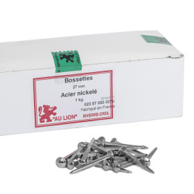 Bossette acier nickelé 27mm 1kg