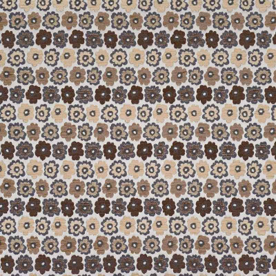 Tissu fleuri Daisy café au lait Casal