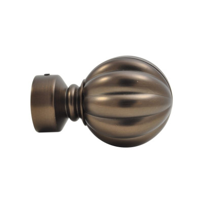 Embout boule dauphine Ø28 mm antic bronze